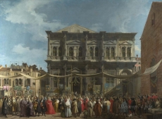 londongallery/canaletto - venice - the feast day of saint roch